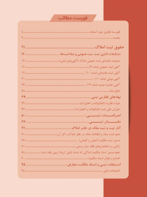 کتاب تست حقوق ثبت و ایین نامه های ثبتی رضا کریمی منفرد